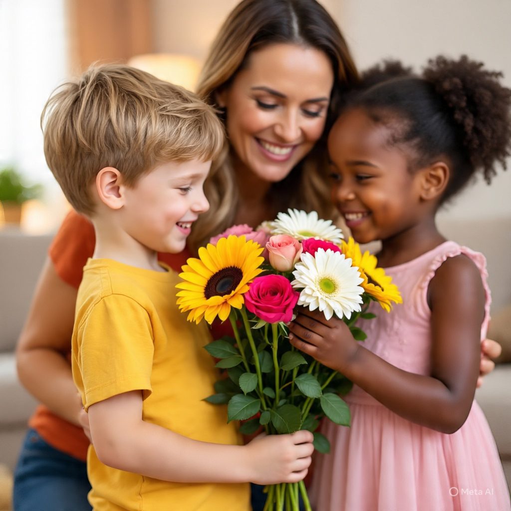 Mother gifted flower gifts
