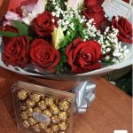 Red Roses Million Stars and lily Bouquet